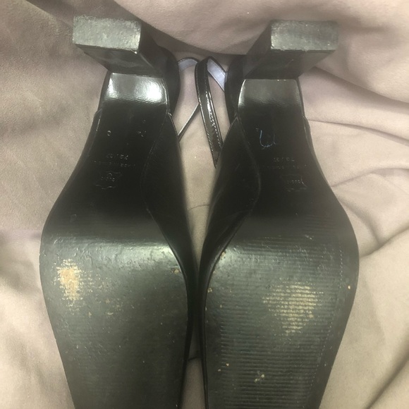 Size 7/37, BCBG block heeled slingback heels. - Picture 3 of 3